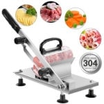 Heavy Duty Stainless Steel Manual Frozen Meat Slicer | Commercial and Home