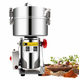 Grain Grinder Mill Stainless Steel Electric High Speed Powder Machine Cereals Flour Herb Spice Pepper Coffee Bean Pulverizer Commercial Heavy Duty Professional for Sale Buy Purchase Online Best Price Discount