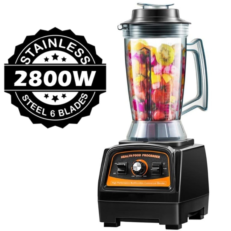 2800W Certified Pro Blender | Heavy Duty Food Processor | 4L Extra Large Capacity | Commercial