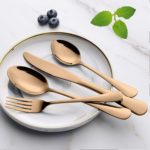 20-Piece Silverware Set, Stainless Steel Flatware Cutlery Set Service for 4, Tableware Eating Utensils Include Knives/Forks/Spoons, Mirror Polished, Dishwasher Safe